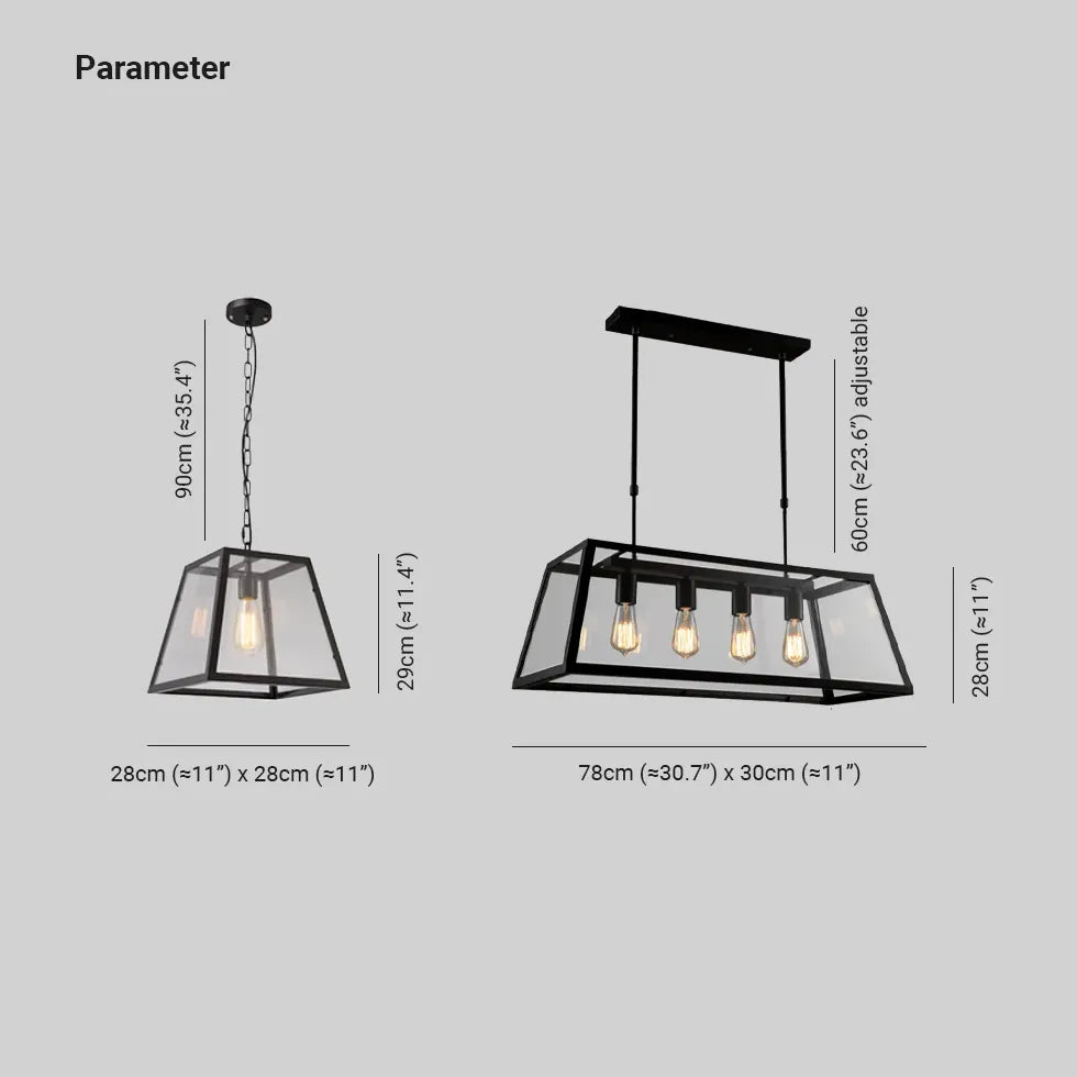 Black Chandelier For Kitchen Austin Metal Led Ip20