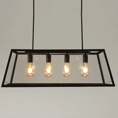 Black Chandelier For Kitchen Austin Metal Led Ip20