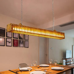 Bar Pendant Light For Bedroom Rectangular Metal Ip20