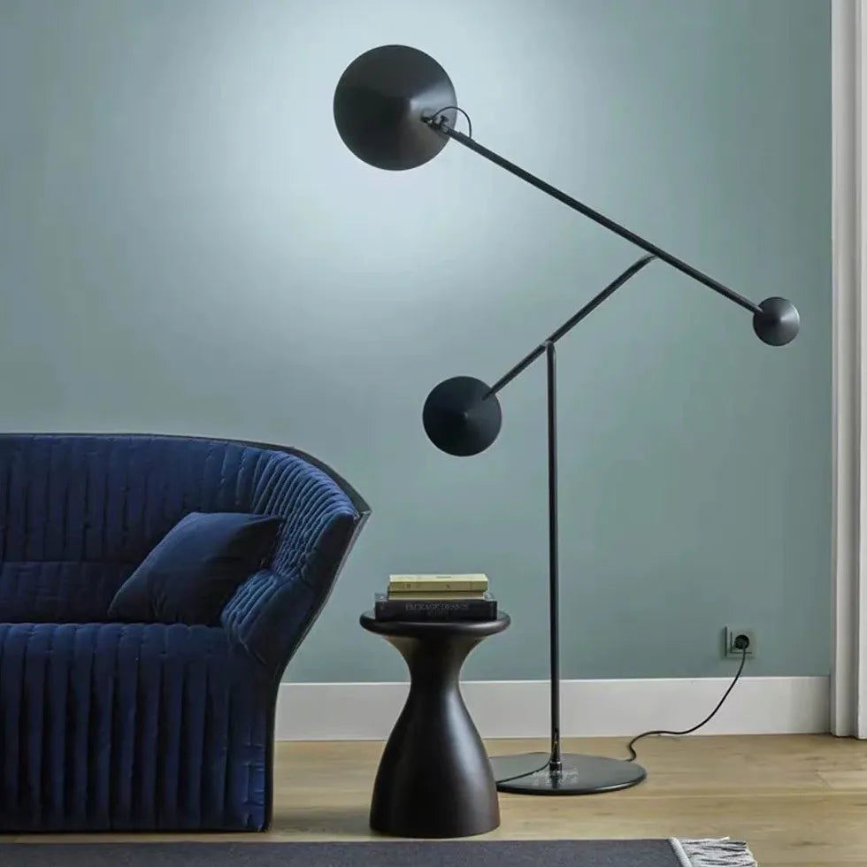 Black Floor Lamp For Bedroom Avi Metal Plug Ip20