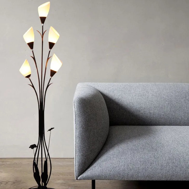 Black Floor Lamp For Bedroom Bella Metal Led Plug