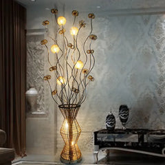 Gold Floor Lamp For Bedroom Bella Metal Ip20 Plug