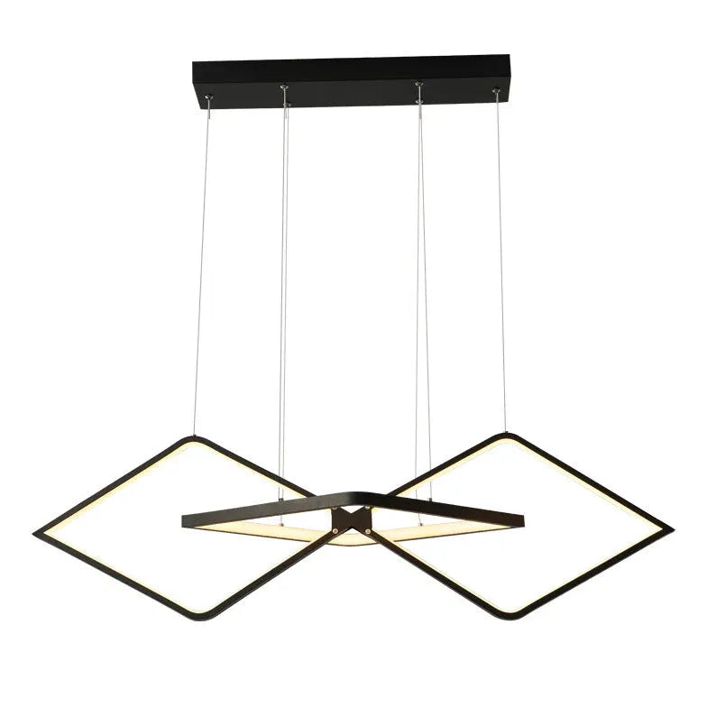 Black Chandelier For Office Bouvet Metal Led Ip20