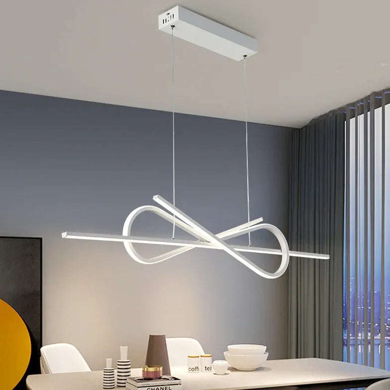 Black Statement Pendant Light For Bedroom Bouvet Aluminum Ip20 Led