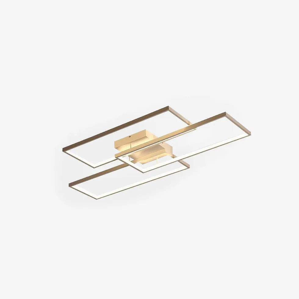 Flush Light For Bedroom Rectangular Bouvet Metal Ip20 Led