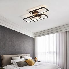 Flush Light For Bedroom Rectangular Bouvet Metal Ip20 Led