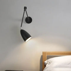 Black Reading Light For Bedroom Brady Metal Led