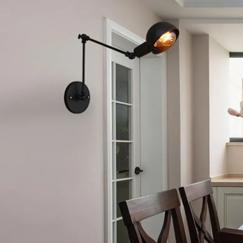 Black Reading Light For Bedroom Metal Led