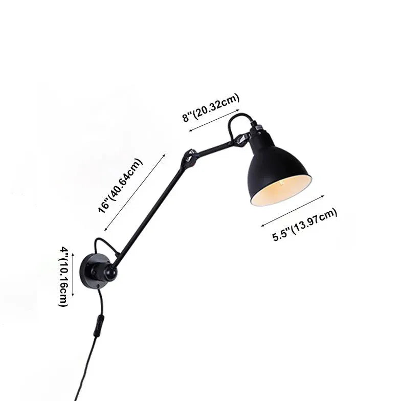 Black Reading Light For Bedroom Brady Metal Ip20 Led Plug In Electric