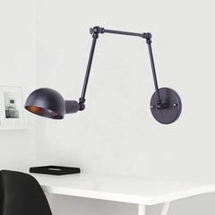 Black Single Arm Wall Light For Bedroom Brady Metal Led Ip20