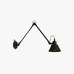 Black Single Arm Wall Light For Bedroom Brady Metal