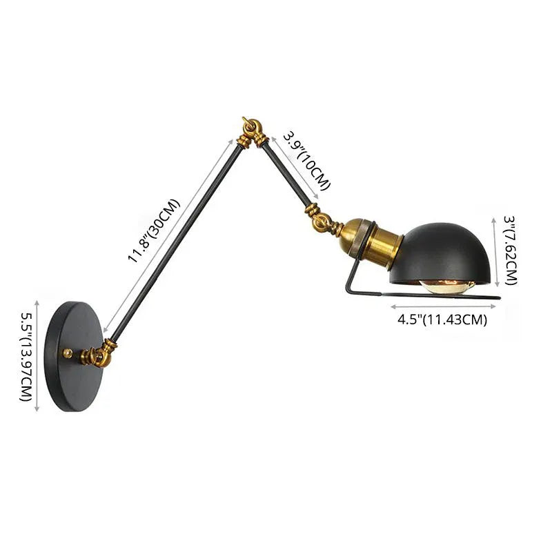 Black Reading Light For Bedroom Brady Metal Led