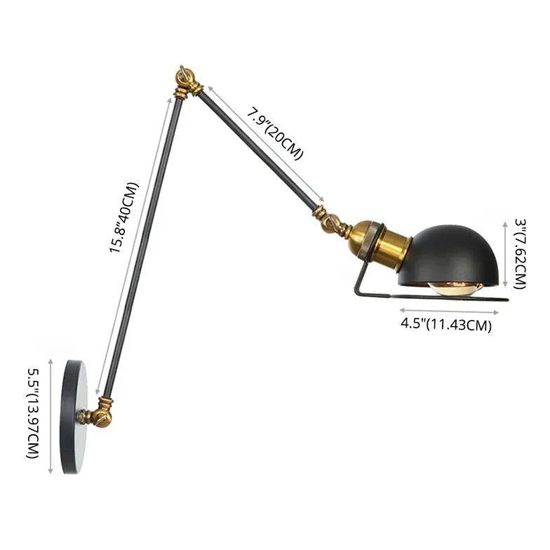 Black Reading Light For Bedroom Brady Metal Led