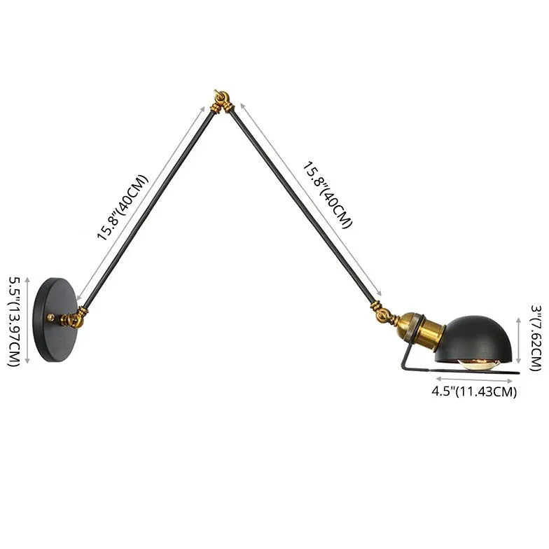 Black Reading Light For Bedroom Brady Metal Led