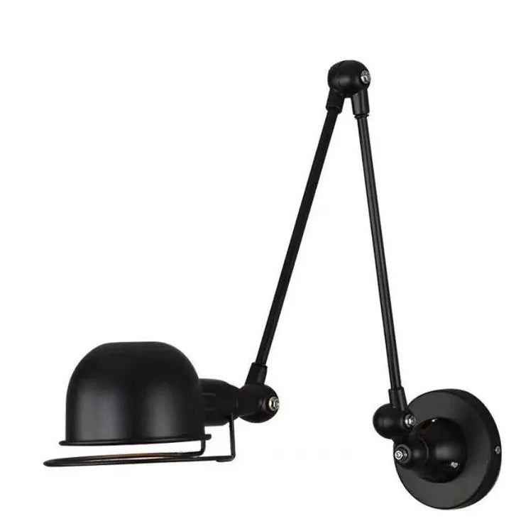 Black Single Arm Wall Light For Bedroom Brady Metal Ip20