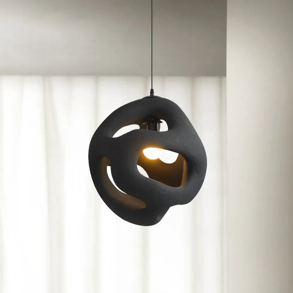 Black Statement Pendant Light For Bedroom Byers Metal Led Ip20