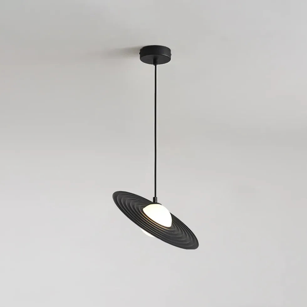 Black Statement Pendant Light For Bedroom Carins Metal Ip20