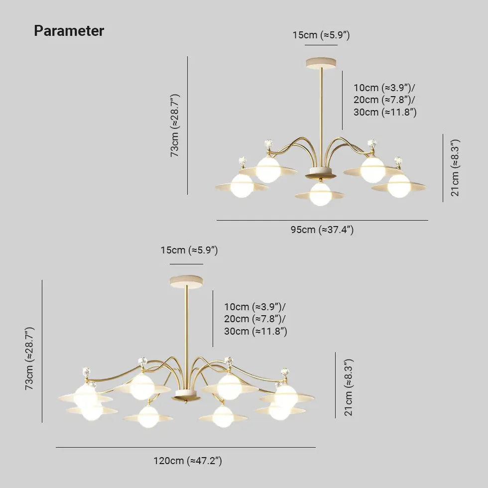 Deckenleuchte Kugel Gold modernes luxuriöses Design