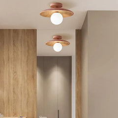 Flush Light For Kitchen Carins Wood Ip20 Led