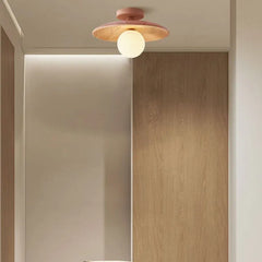 Flush Light For Kitchen Carins Wood Ip20 Led