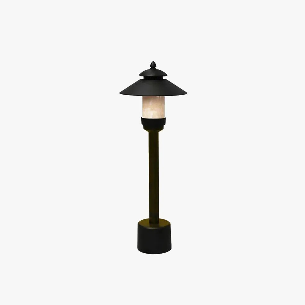 Black Post & Bollard Light Carins Metal Outdoor Ip65 Led