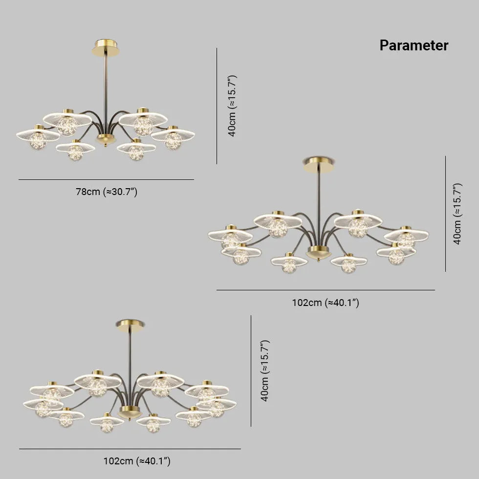 Schöne Deckenleuchten Wohnzimmer nordisch leicht luxuriös