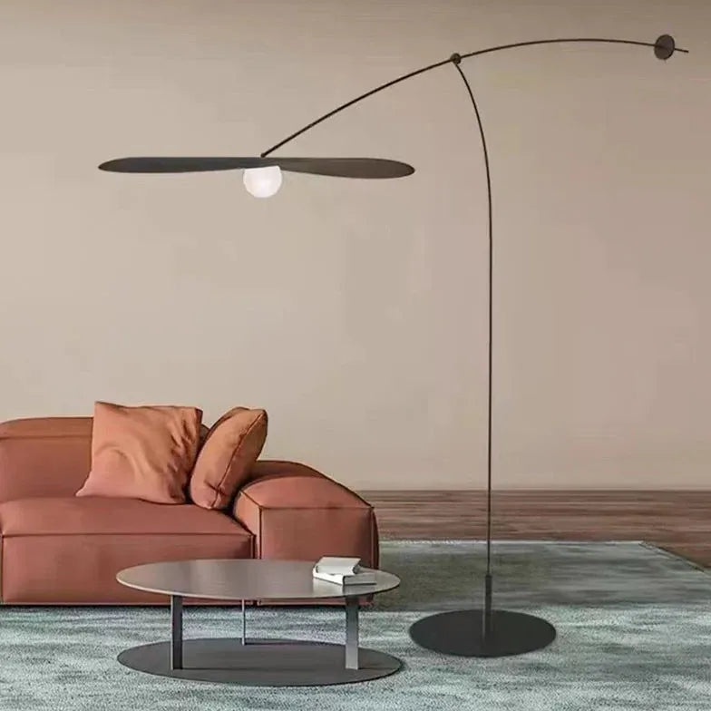 Black Floor Lamp For Living Room Linear Carins Metal Ip20