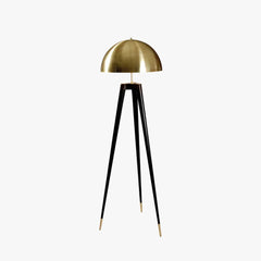 Black Tripod Floor Lamp For Study Room Carins Metal Plug