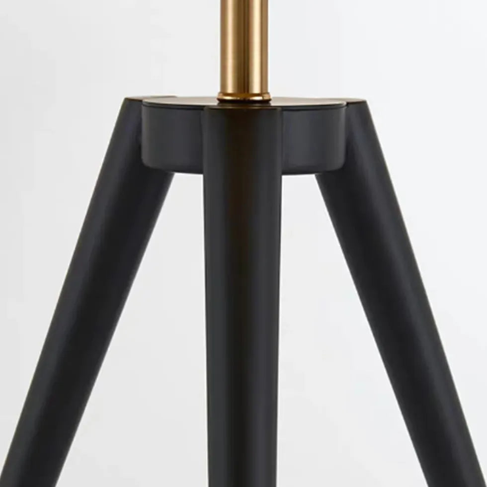 Black Tripod Floor Lamp For Study Room Carins Metal Plug