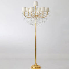 Gold Floor Lamp For Bedroom Carins Crystal Ip20 Plug Led