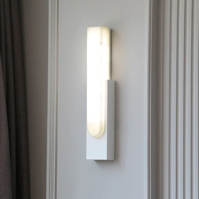 Flush Wall Light For Bathroom Rectangular Chan Metal Ip44