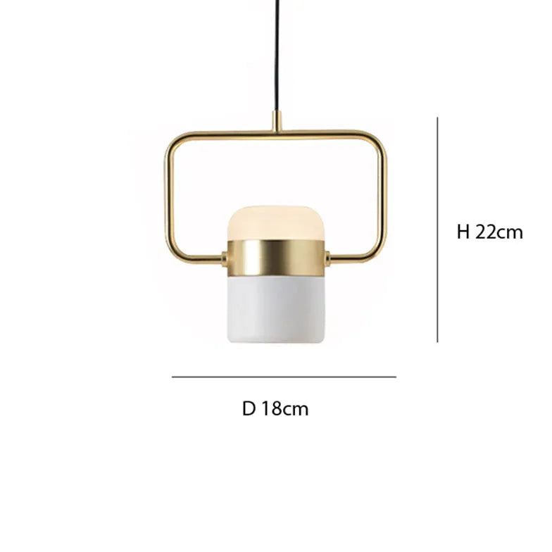 Hängelampe weiß rund modern skandinavisch Design