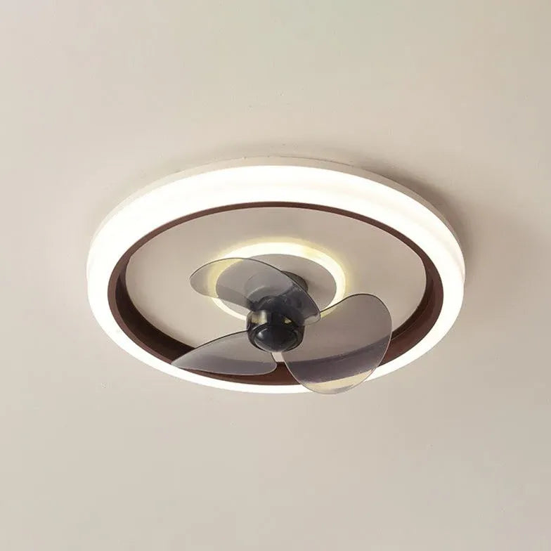 Ceiling Fan With Light For Bedroom Edge Metal Led