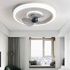 Ceiling Fan With Light For Bedroom Edge Metal Led