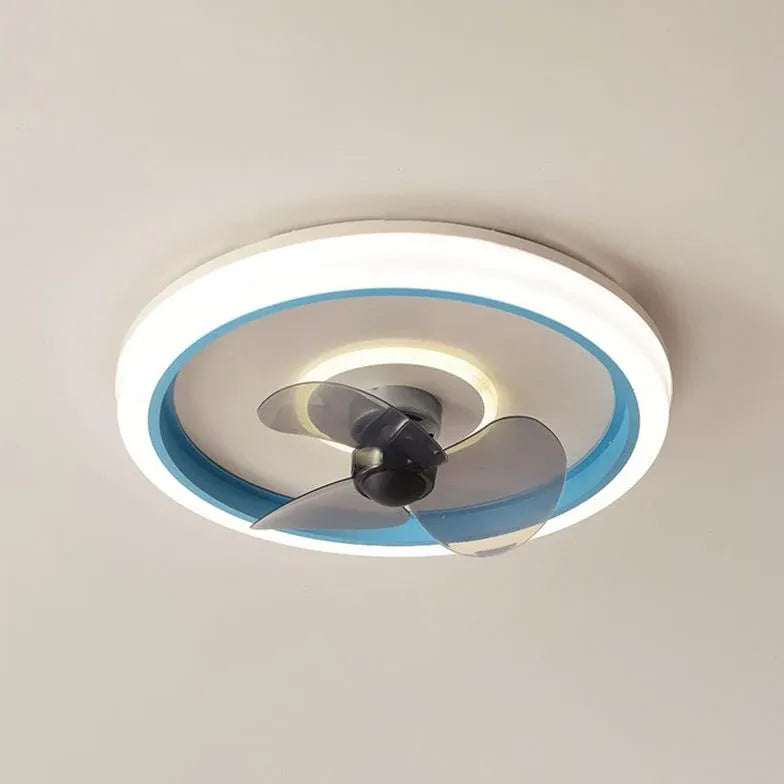 Ceiling Fan With Light For Bedroom Edge Metal Led