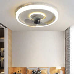 Ceiling Fan With Light For Bedroom Edge Metal Led