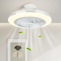 Ceiling Fan With Light For Bedroom Edge Metal Ip20 Led Dimmable