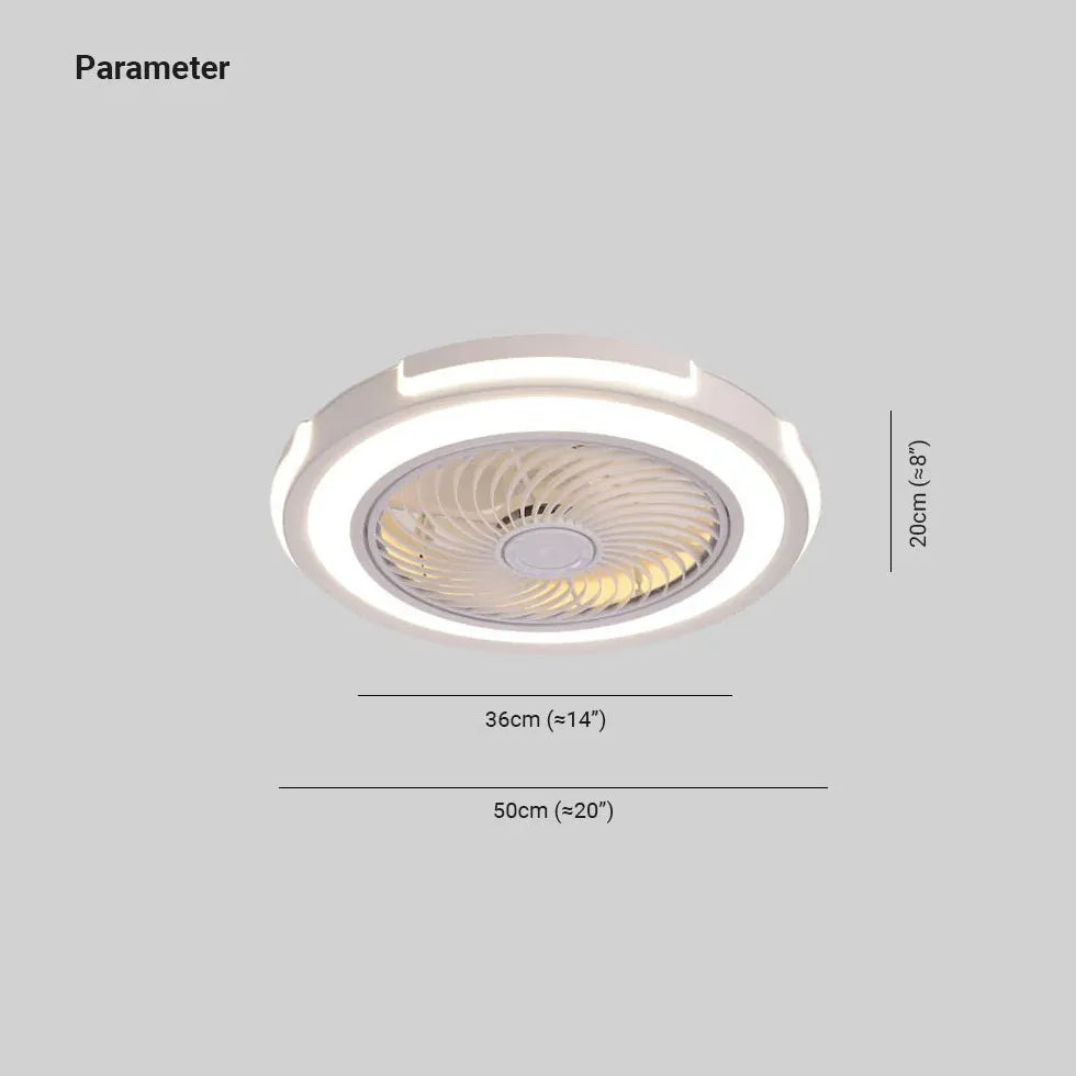 Ceiling Fan With Light For Kitchen Edge Metal Ip20