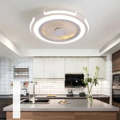 Ceiling Fan With Light For Kitchen Edge Metal Ip20