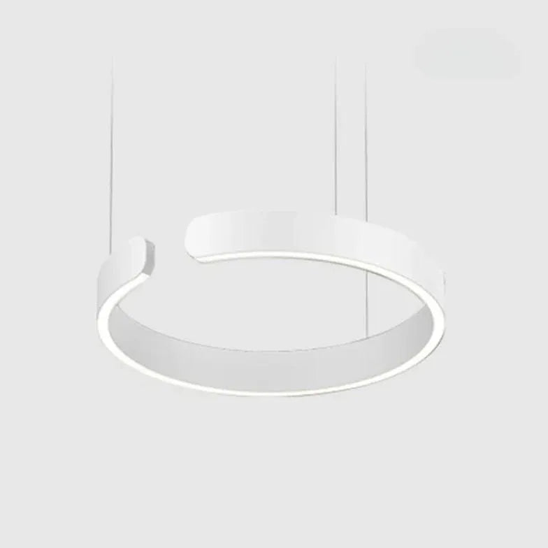 Light Single Pendant For Bedroom Circle Edge Metal Ip20 Led