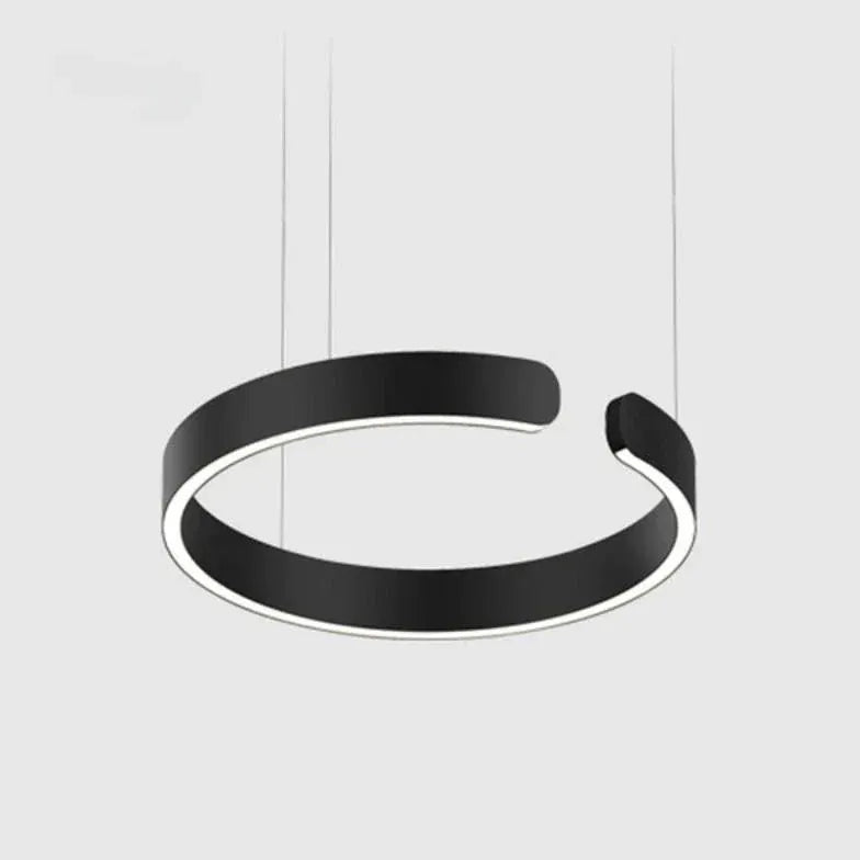 Light Single Pendant For Bedroom Circle Edge Metal Ip20 Led