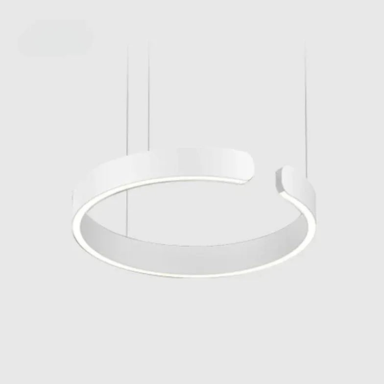 Light Single Pendant For Bedroom Circle Edge Metal Ip20 Led