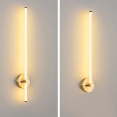 Flush Wall Light For Bedroom Edge Metal Led Warm White Ip20