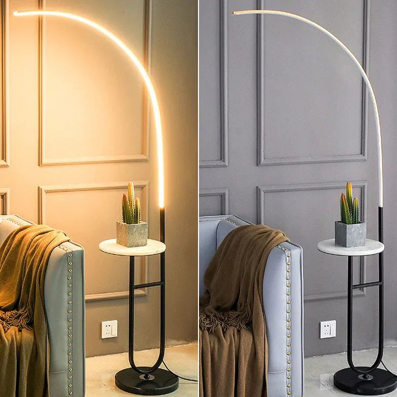 Black Floor Lamp For Bedroom Edge Stone Dimmable