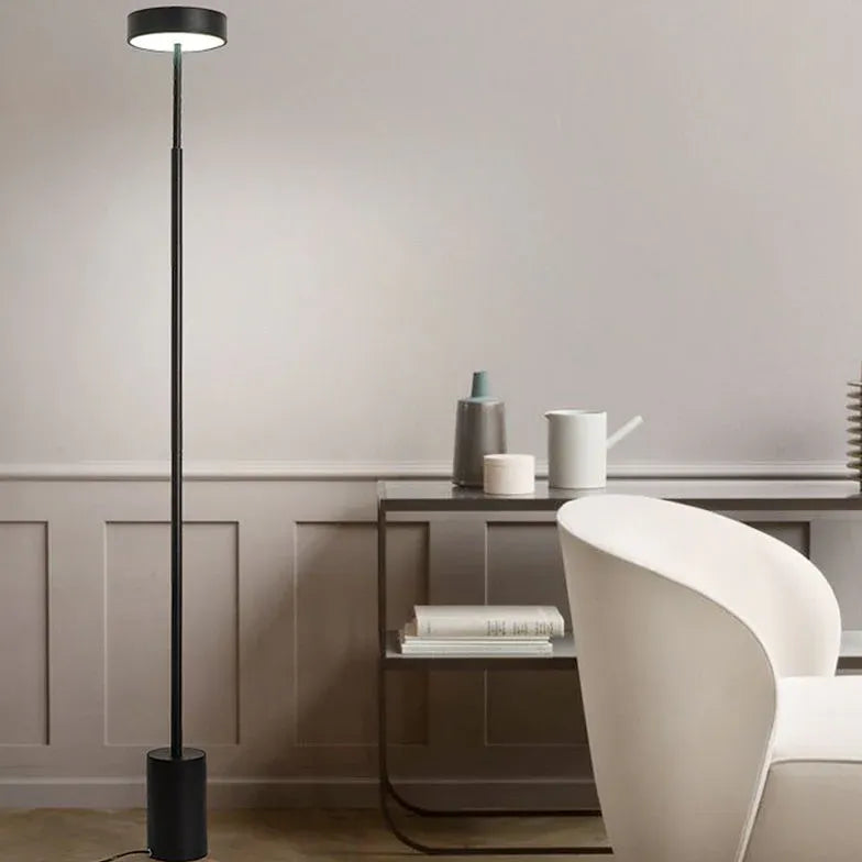 Black Floor Lamp For Bedroom Linear Edge Metal Plug Ip20 Led