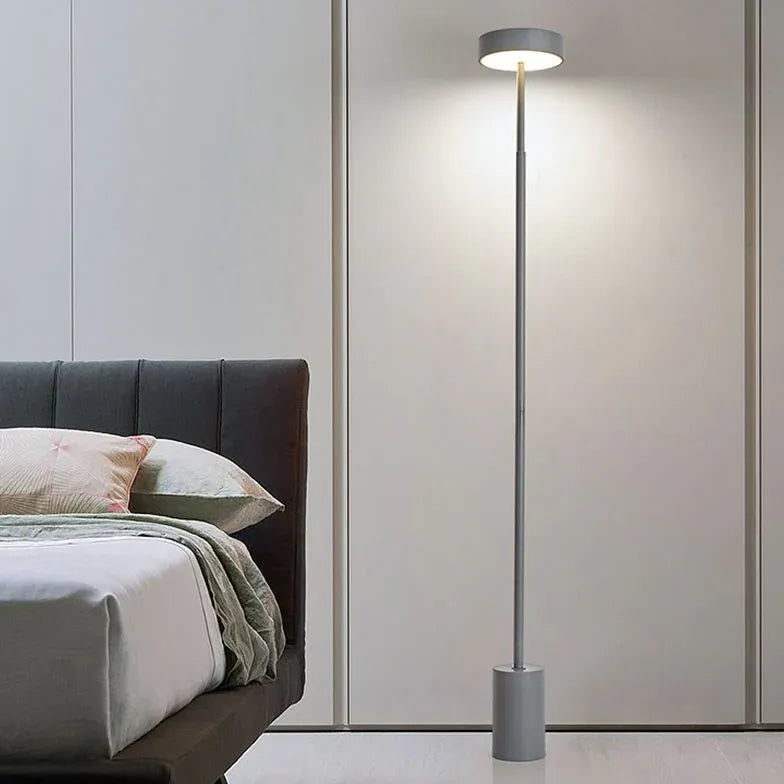 Black Floor Lamp For Bedroom Linear Edge Metal Plug Ip20 Led