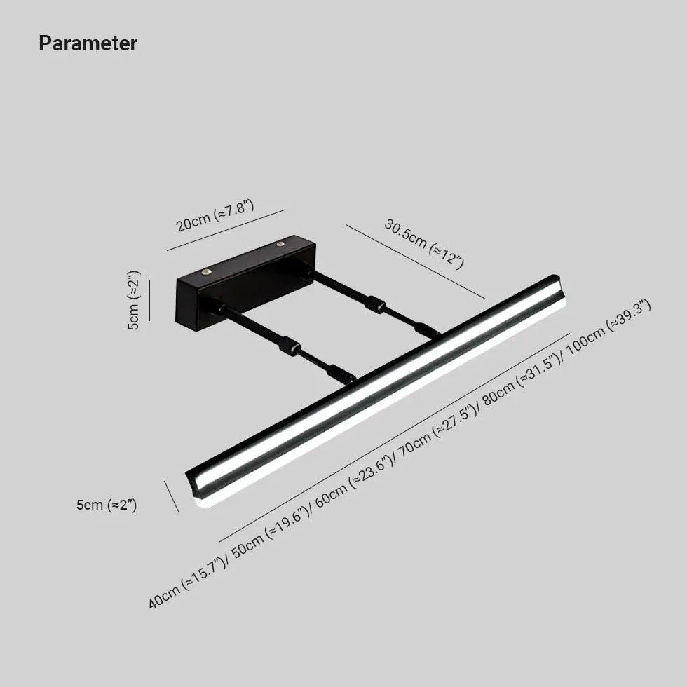 Industrie Wandleuchte Schwarz mit ausziehbarem Design