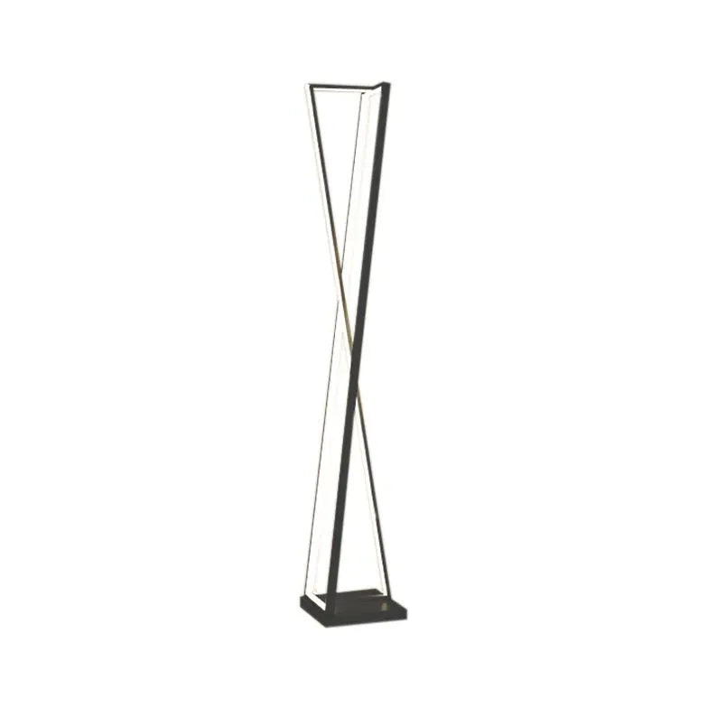 Black Floor Lamp For Kitchen Linear Edge Metal Plug