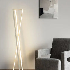 Black Floor Lamp For Kitchen Linear Edge Metal Plug