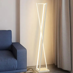 Black Floor Lamp For Kitchen Linear Edge Metal Plug